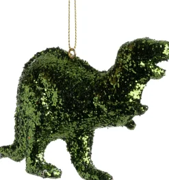 Intratuin Weihnachtsanhänger Dino grün 12 x 8 x 3,5 cm