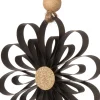 Intratuin Weihnachtsbaumanhänger Blume D 10 cm schwarz