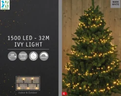 Intratuin Weihnachtsbaum-Lichterkette Ivy 32 m mit 1500 LEDs warmweiß