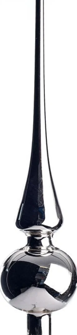 Intratuin Weihnachtsbaumspitze silber D 6 H 26 cm