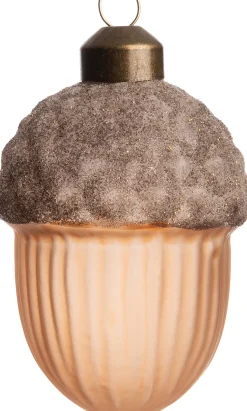 Intratuin Weihnachtsbaumschmuck Eichel braun D 5,5 H 8,5 cm