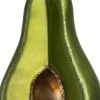 Intratuin Weihnachtsbaumschmuck Avocado grün / braun 4,4 x 5,5 x 8 cm
