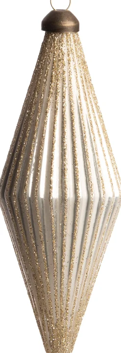 Intratuin Weihnachtsbaumschmuck Banon weiß D 5 cm