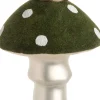 Intratuin Weihnachtsbaumschmuck Pilz grün / weiß D 6 H 8,5 cm