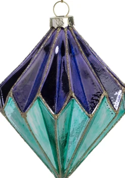 Intratuin Weihnachtsbaumschmuck Tarbert lila / grün D 9 H 10 cm