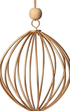 Intratuin Weihnachtsbaumschmuck Kugel gold 9 x 9 x 12 cm