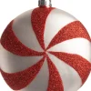 Intratuin Weihnachtsbaumschmuck Netta rot / weiß D 10 H 10 cm