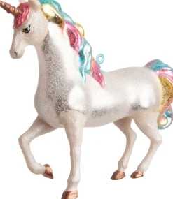 Intratuin Weihnachtsbaumschmuck Einhorn weiß H 12 cm