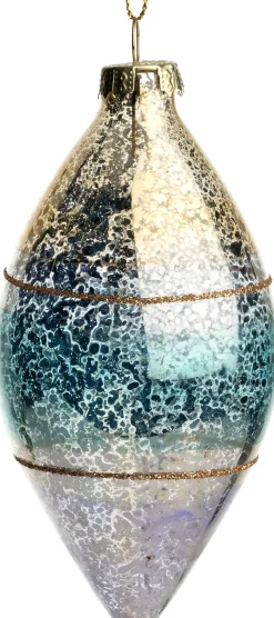 Intratuin Weihnachtsbaumschmuck Leenaun gold D 6 H 12 cm