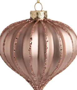 Intratuin Weihnachtsbaumschmuck Roxie rosa 8 x 8 x 8 cm