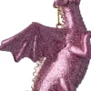 Intratuin Weihnachtsbaumschmuck Drache rosa 4,5 x 7,5 x 4,8 cm