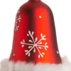 Intratuin Weihnachtsbaumschmuck Glocke rot 7 x 7 x 10,5 cm