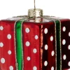 Intratuin Weihnachtsbaumschmuck Geschenk rot / grün 5 x 5 x 5 cm