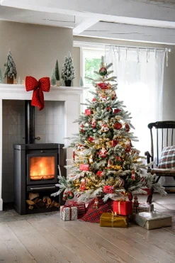 Intratuin Weihnachtsbaumschmuck Geschenk rot / grün 5 x 5 x 5 cm