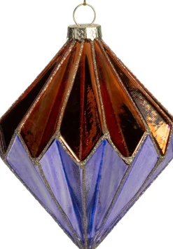 Intratuin Weihnachtsbaumschmuck Tarbert lila / orange D 9 H 10 cm