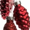 Intratuin Weihnachtsbaumschmuck Tannenzapfen rot 2,8 x 2,5 x 6 cm