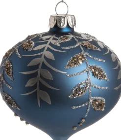 Intratuin Weihnachtsbaumschmuck Hale blau 8 x 8 x 8 cm