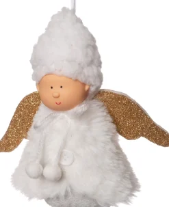 Intratuin Weihnachtsbaumschmuck Engel weiß 8 x 8 x 11 cm