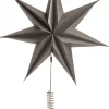 Intratuin Weihnachtsbaumspitze Stern Herbert silber D 30 H 51 cm