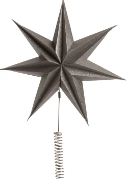 Intratuin Weihnachtsbaumspitze Stern Herbert silber D 30 H 51 cm