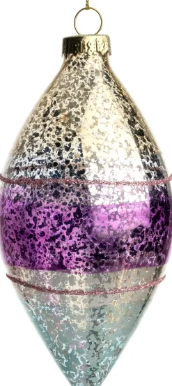 Intratuin Weihnachtsbaumschmuck Leenaun gold / lila D 6 H 12 cm