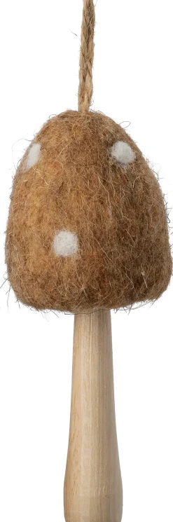 Intratuin Weihnachtsbaumschmuck Sieni Pilz hellbraun 4,5 x 4,5 x 13 cm