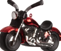 Intratuin Weihnachtsbaumschmuck Motorrad zwart/rood D H 8,5 cm