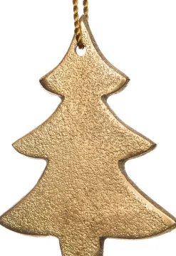 Intratuin Weihnachtsbaumschmuck Baum gold 9 x 7 cm