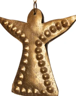 Intratuin Weihnachtsbaumschmuck Engel gold 12 x 12 x 1 cm