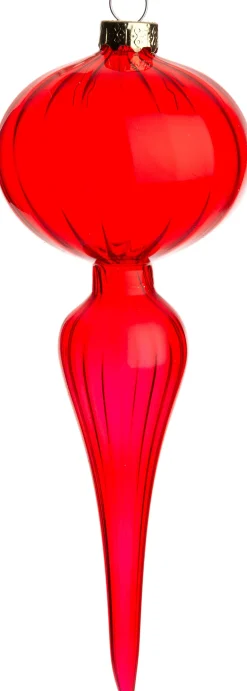 Intratuin Weihnachtsbaumschmuck Tenby rot D 6 H 16,5 cm