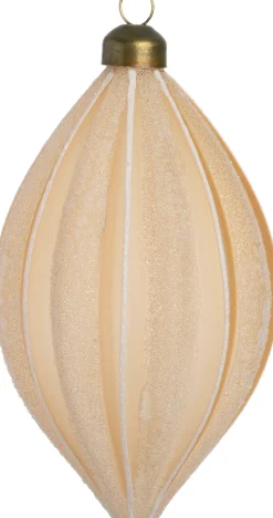 Intratuin Weihnachtsbaumschmuck Fahan gold D 8 H 15 cm