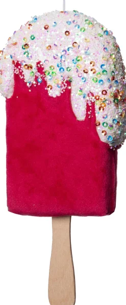 Intratuin Weihnachtsbaumschmuck Candyline Eis rosa 7 x 4 x 18 cm