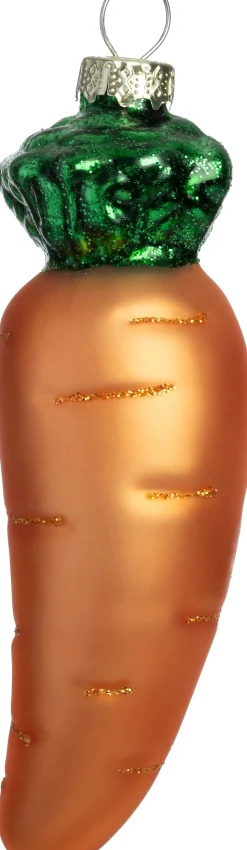 Intratuin Weihnachtsbaumschmuck Möhre orange D 3,9 H 11,4 cm