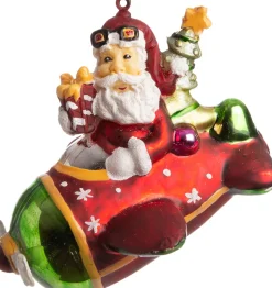 Intratuin Weihnachtsbaumschmuck Weihnachtsmann rot D 12 H 10 cm