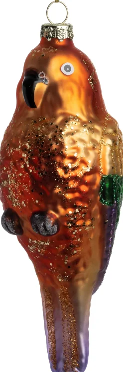 Intratuin Weihnachtsbaumschmuck Papagei multi 5,5 x 5,5 x 14 cm