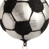 Intratuin Weihnachtsbaumschmuck Battle Fußball schwarz D 7 H 12,5 cm