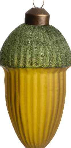 Intratuin Weihnachtsbaumschmuck Eichel grün D 5,6 H 10,5 cm