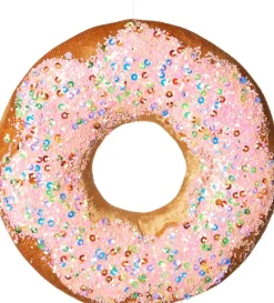 Intratuin Weihnachtsbaumschmuck Candyline Donut braun / rosa D 13 H 4 cm