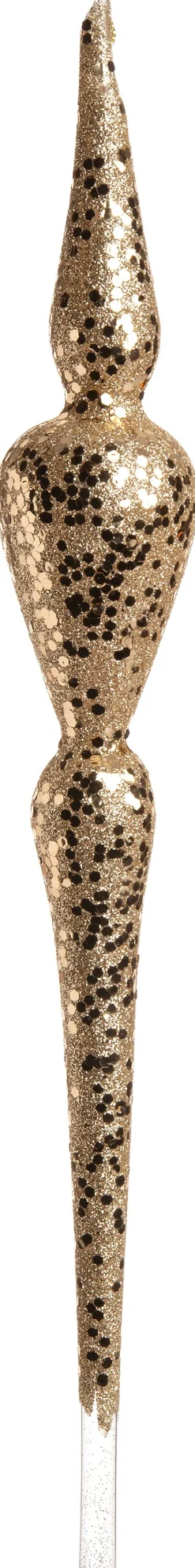 Intratuin Weihnachtsbaumschmuck Pebbles gold 4,5 x 4,5 x 39 cm