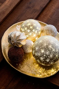 Intratuin Weihnachtsbaumschmuck Scariff rot D 8 cm