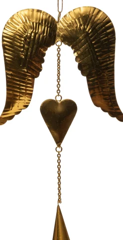 Intratuin Weihnachtsbaumschmuck Flügel Caro gold 16,2 x 32 cm