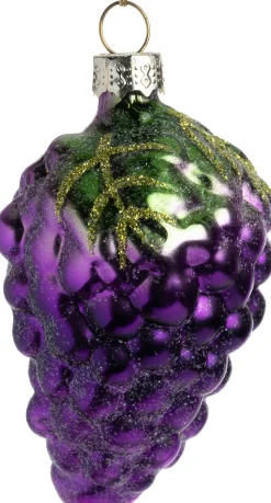 Intratuin Weihnachtsbaumschmuck Weintrauben lila 4,5 x 4,5 x 7 cm