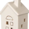 Intratuin Weihnachtsbaumschmuck Häuschen creme LED warmweiß 5 x 4,5 x 7 cm