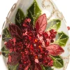 Intratuin Weihnachtsbaumschmuck Gwenda weiß / grün / rot D 6 H 12 cm