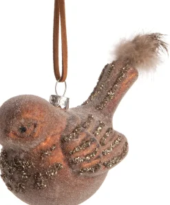 Intratuin Weihnachtsbaumschmuck Vicky braun 10 x 8 x 6,5 cm