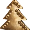 Intratuin Weihnachtsbaumschmuck Baum gold 12 x 12 x 1 cm