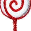 Intratuin Weihnachtsbaumschmuck Candyline Lolly rot / weiß 7 x 3 x 15 cm