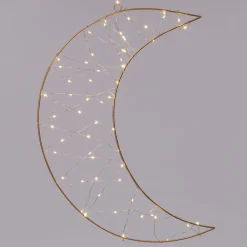 Intratuin Weihnachtsbeleuchtung Mond mit LED D 30 H 32 cm