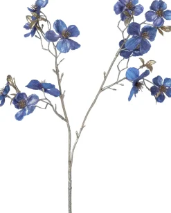 Intratuin Weihnachtsblume Pfirsichblüte blau H 50 cm