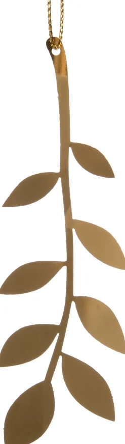 Intratuin Weihnachtsdeko Zweig gold 20 x 0,1 x 7,5 cm